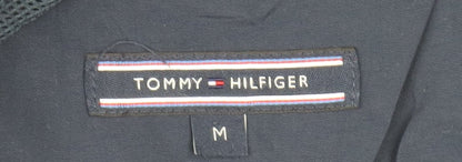 Tommy Hilfiger Men's Blue Bomber Jacket Size M Full Zip Nylon