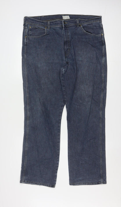Wrangler Men's Blue Regular Fit Straight Jeans W38 L30