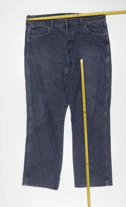 Wrangler Men's Blue Regular Fit Straight Jeans W38 L30