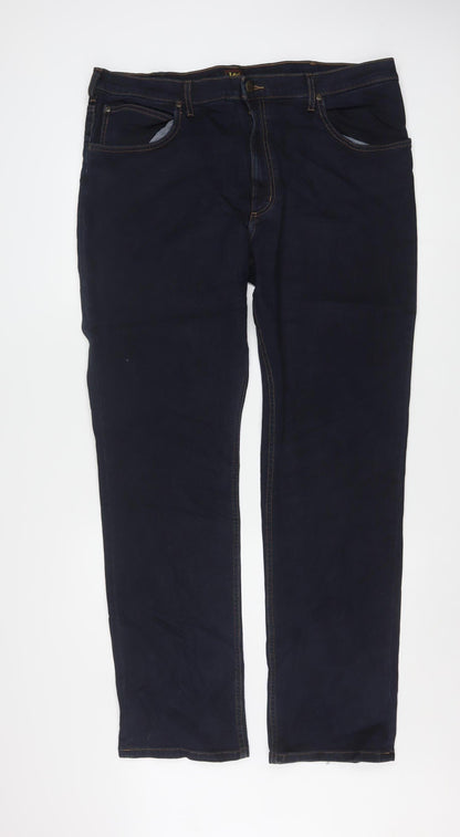 Lee Men's Blue Brooklyn Straight Jeans W40 L34