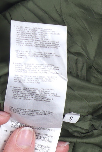 Napapijri Men's Green Puffer Jacket S Winter Full Zip Warm Coat