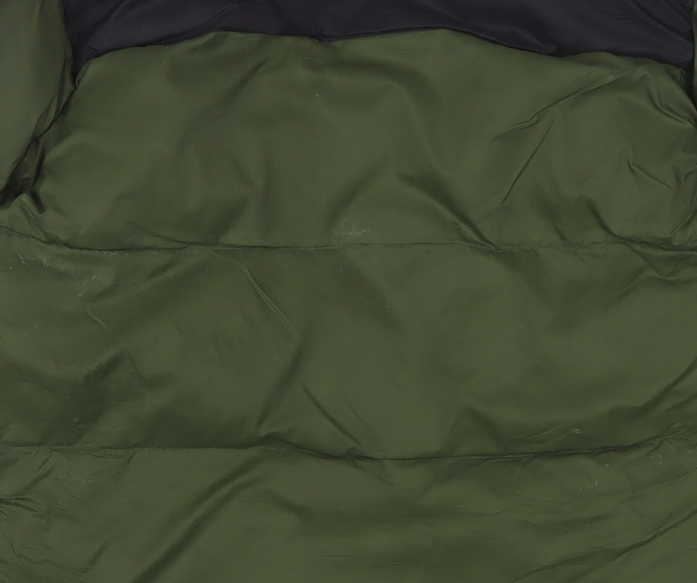 Napapijri Men's Green Puffer Jacket S Winter Full Zip Warm Coat