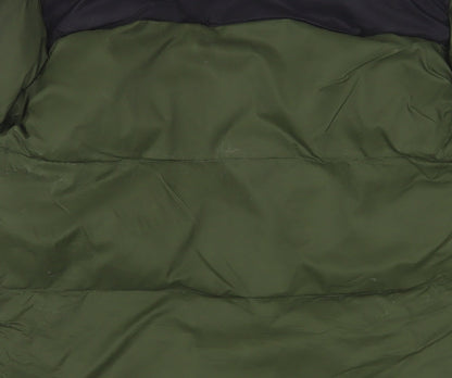 Napapijri Men's Green Puffer Jacket S Winter Full Zip Warm Coat