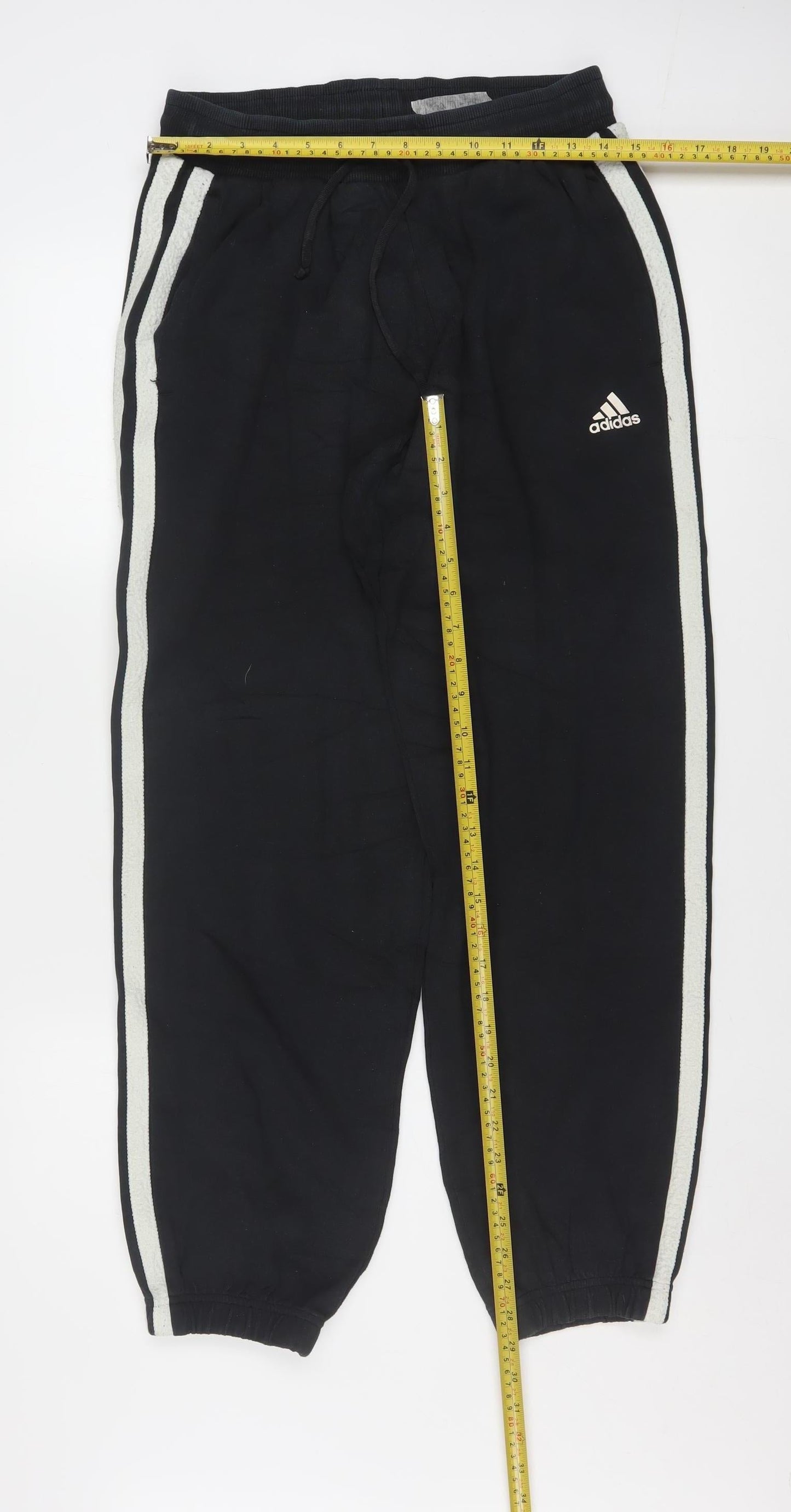 Adidas Men's Black M Jogger Sweatpants with Side Stripes