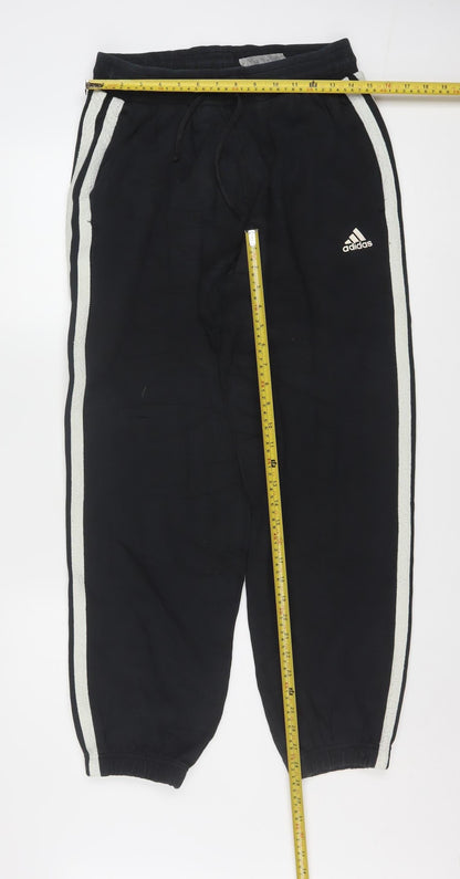 Adidas Men's Black M Jogger Sweatpants with Side Stripes