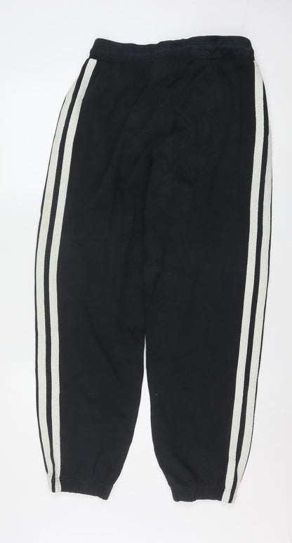 Adidas Men's Black M Jogger Sweatpants with Side Stripes