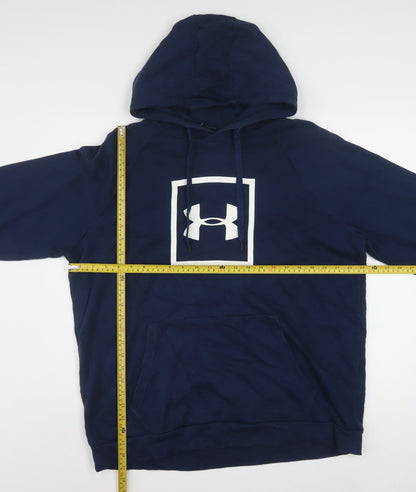 Under Armour Men's Blue XL Pullover Hoodie Logo Sportswear