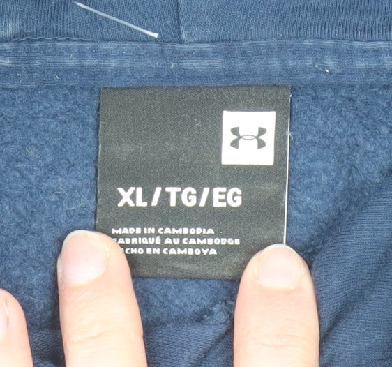 Under Armour Men's Blue XL Pullover Hoodie Logo Sportswear