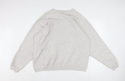 Hanes Women’s Grey Minnie Mouse Pullover Sweatshirt XL