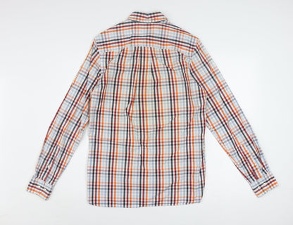 Tommy Hilfiger Men's Multicoloured Check Button-Up Shirt XS Slim Fit