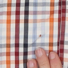 Tommy Hilfiger Men's Multicoloured Check Button-Up Shirt XS Slim Fit