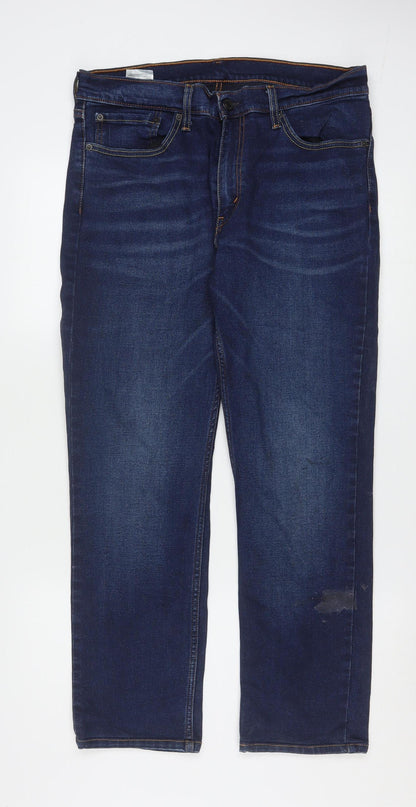 Levi’s 511 Men’s Blue Straight Jeans 34W 34L Stretch Denim