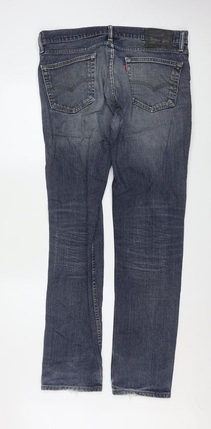 Levi's Men's Blue Straight Leg Jeans W36 L34 Denim Stretch