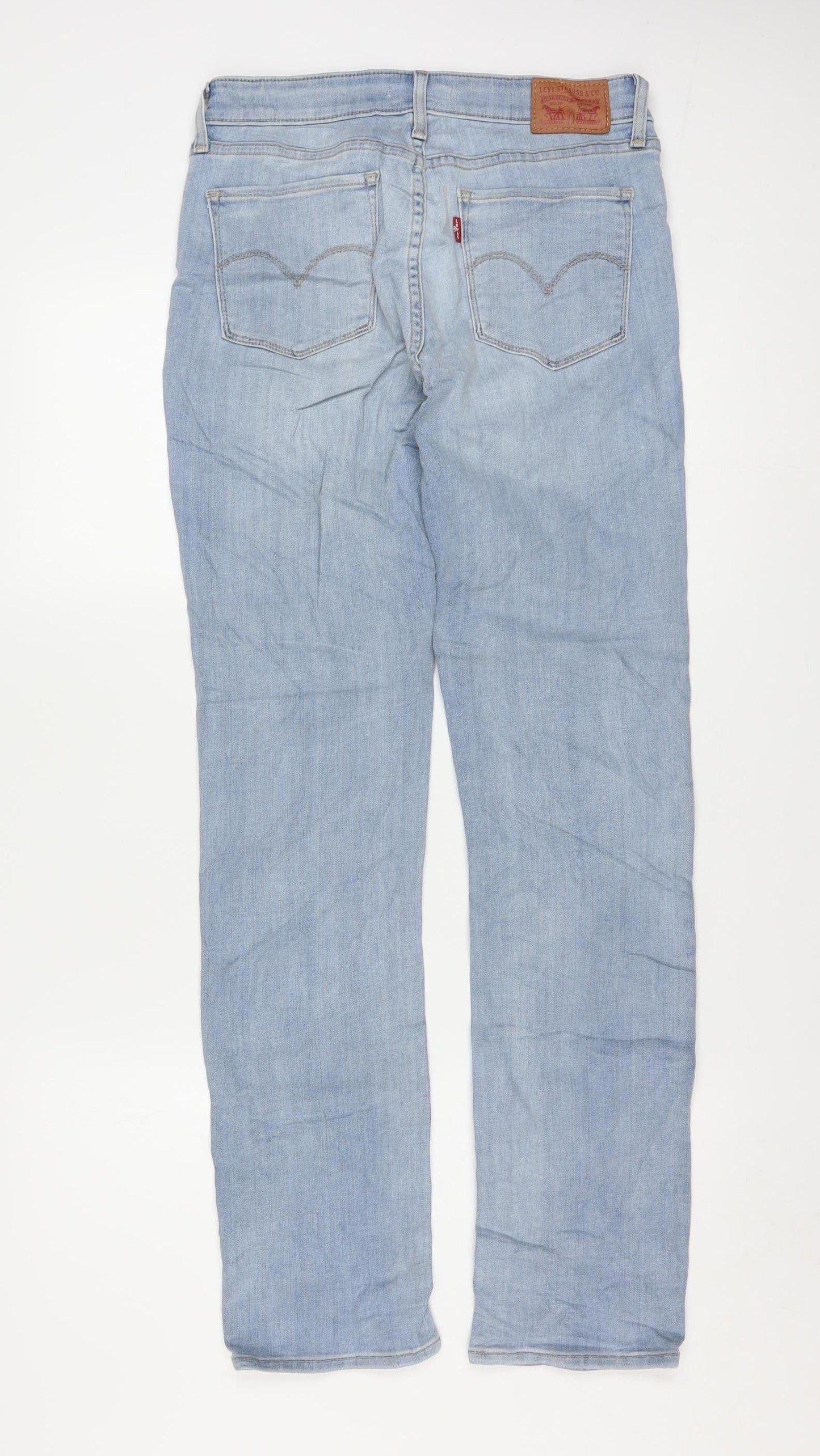 Levi Strauss Women Blue 712 Slim Straight Jeans Size 29