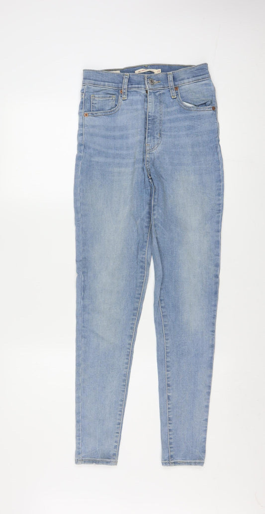 Levi's Women's Blue Mile High Super Skinny Jeans Size 25 High Rise