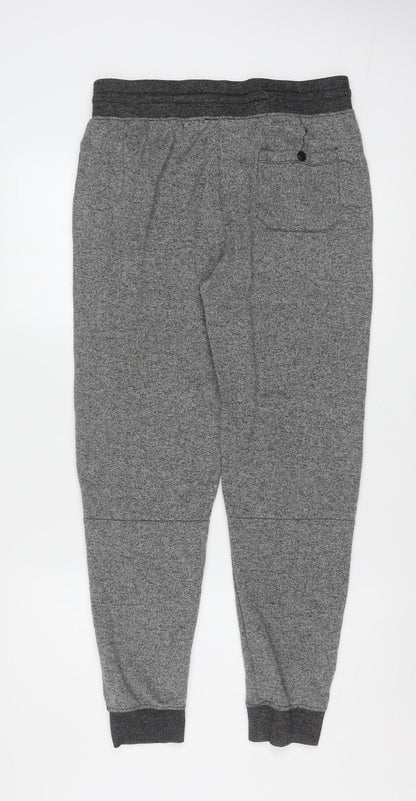 CARBON Men's Grey Jogger Trousers Size S Comfortable Activewear