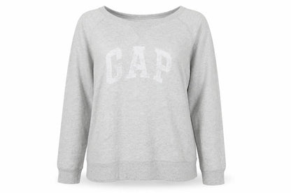 Gap Womens Grey XXL Pullover Sweatshirt Crew Neck Long Sleeve