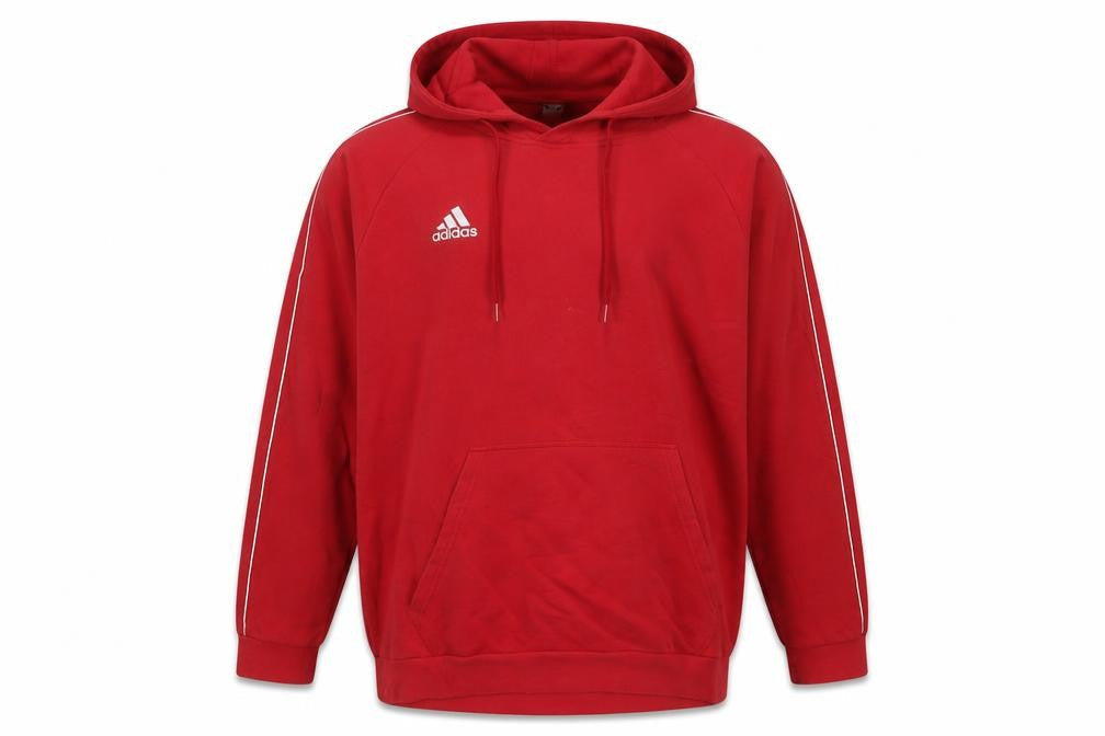 Adidas Mens Red 2XL Pullover Hoodie Regular Fit Sportswear