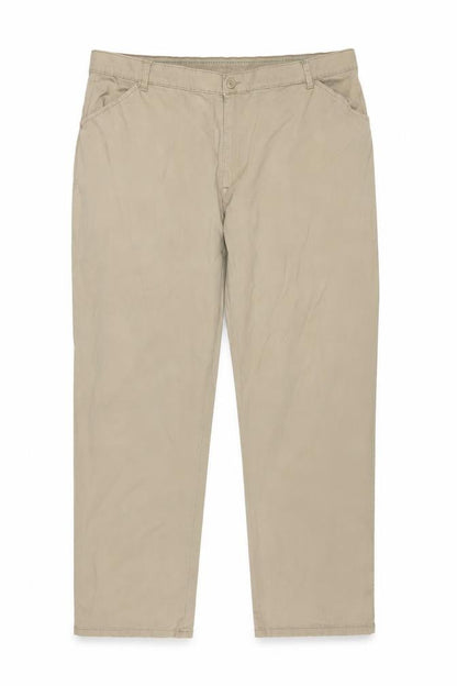 Lee Men's Beige Relaxed Fit Chino Trousers Size 2XL
