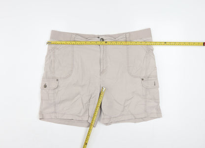Lee Men Beige Cargo Shorts Relaxed Fit Cotton 22W