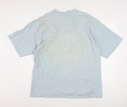 Reebok Men's Blue XL Crew Neck Sports T-Shirt