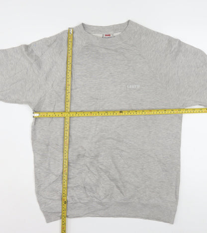 Levi's Men's Grey Regular Fit Crew Neck Pullover Sweatshirt Size L