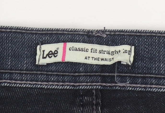 Lee Womens Blue Size 18 Tall Classic Straight Leg Denim Jeans