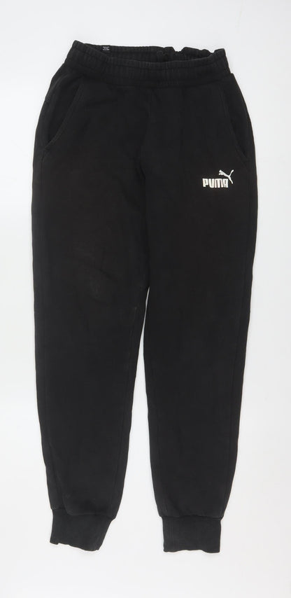 Puma Men's Black Jogger Sweatpants Trousers Size S Regular Fit