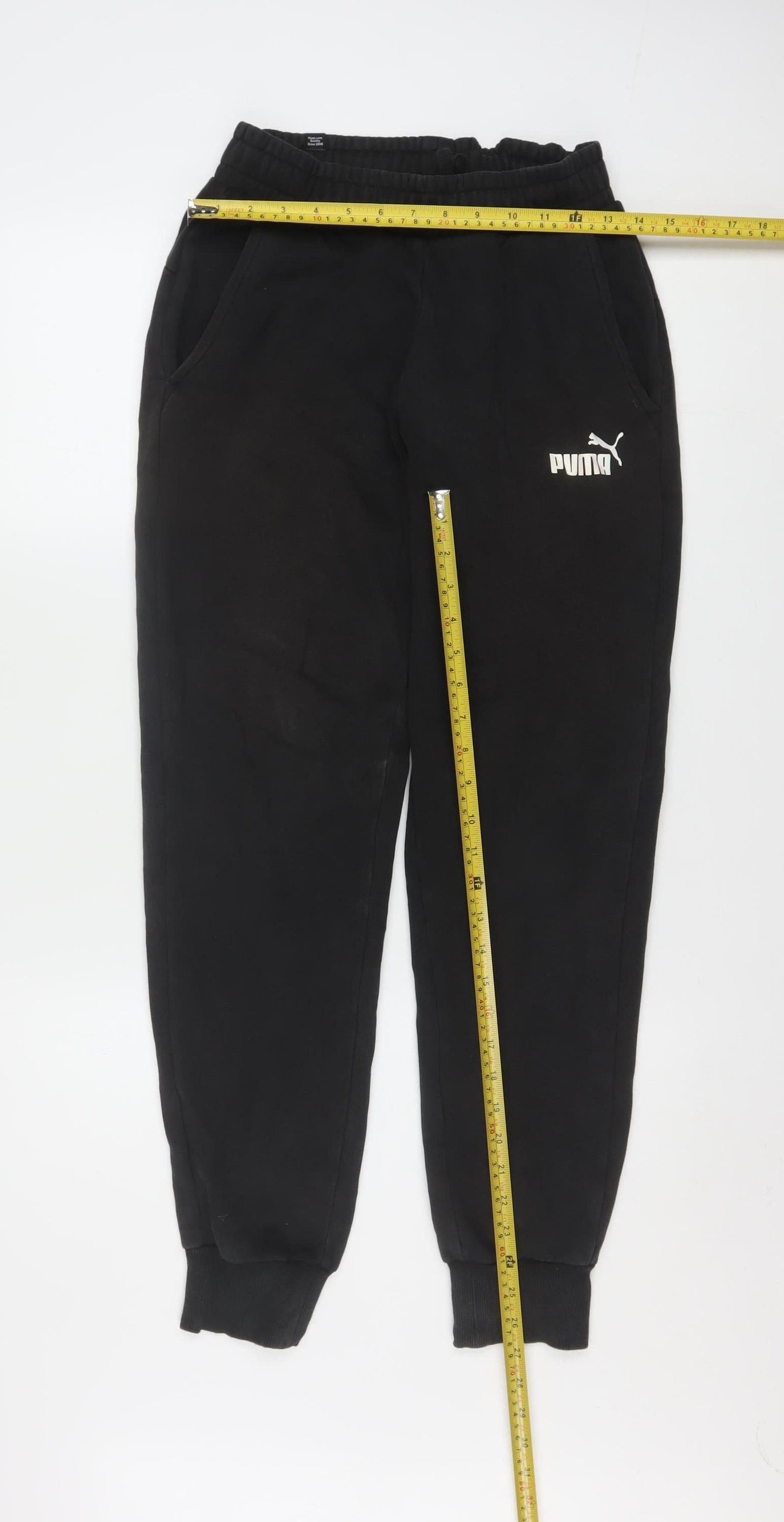 Puma Men's Black Jogger Sweatpants Trousers Size S Regular Fit