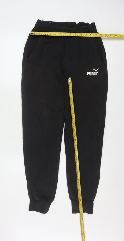 Puma Men's Black Jogger Sweatpants Trousers Size S Regular Fit