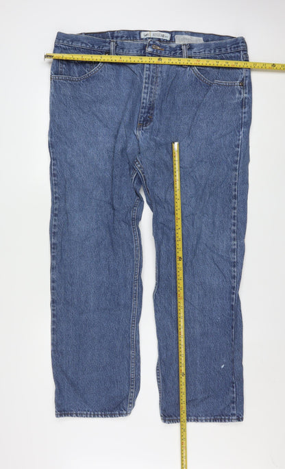 Lee Men's Blue Regular Fit Straight Leg Jeans 42x30 Denim