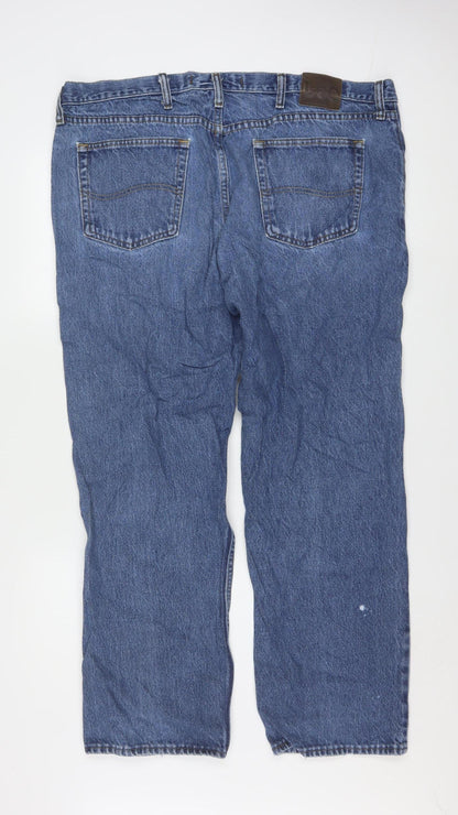 Lee Men's Blue Regular Fit Straight Leg Jeans 42x30 Denim