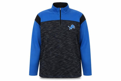 NFL Team Apparel Women's Blue 1/4 Zip Pullover Sweatshirt XL Polyester