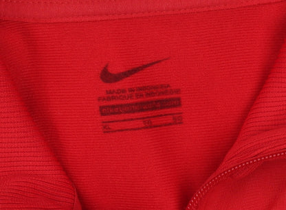 Nike Men's Red XL Polyester Track Jacket Athletic Soccer ThunderWolves