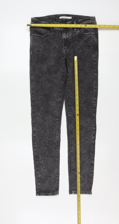 Levi's Women Black 711 Skinny Jeans Size 27 Slim Fit