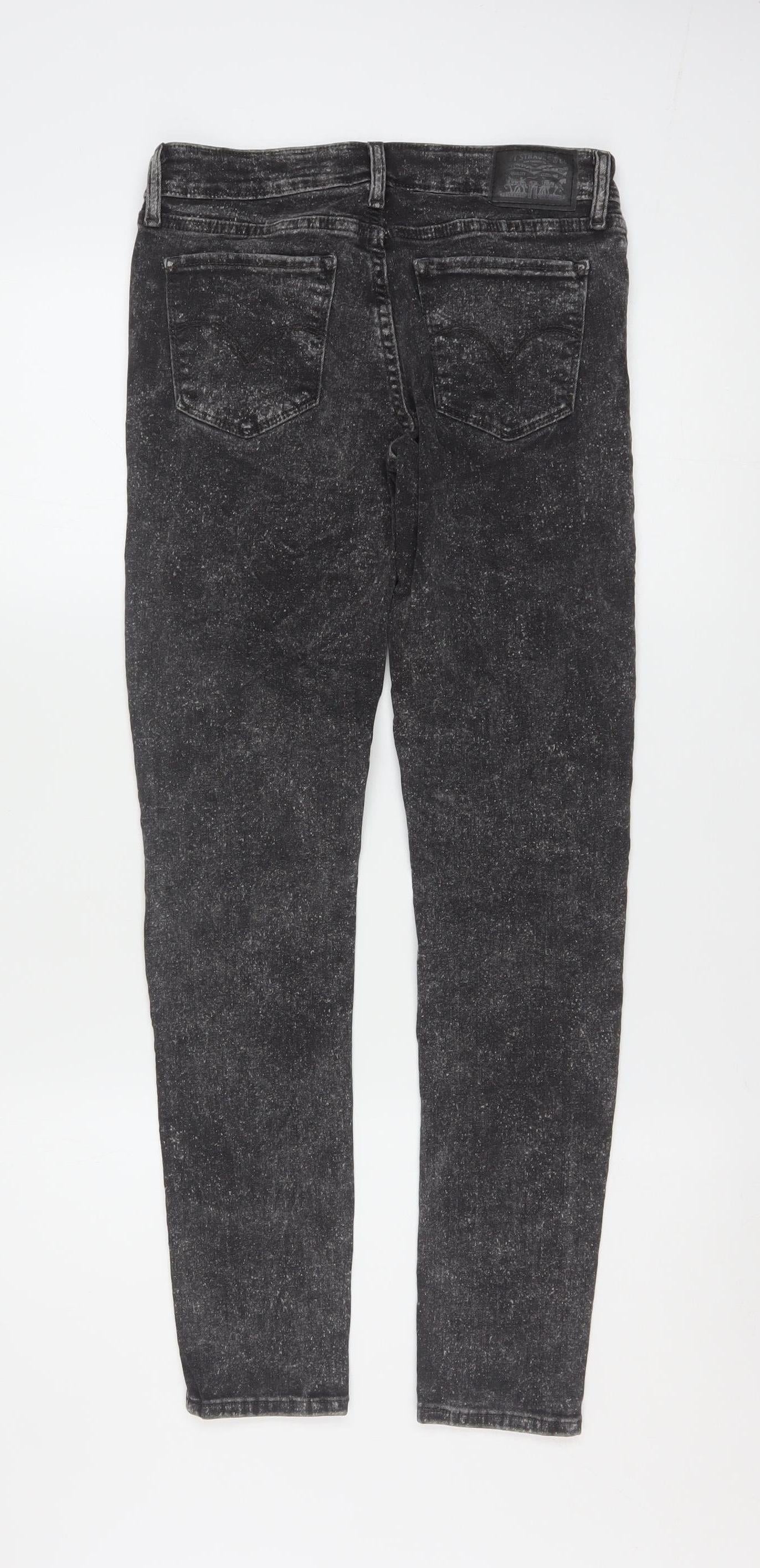 Levi's Women Black 711 Skinny Jeans Size 27 Slim Fit