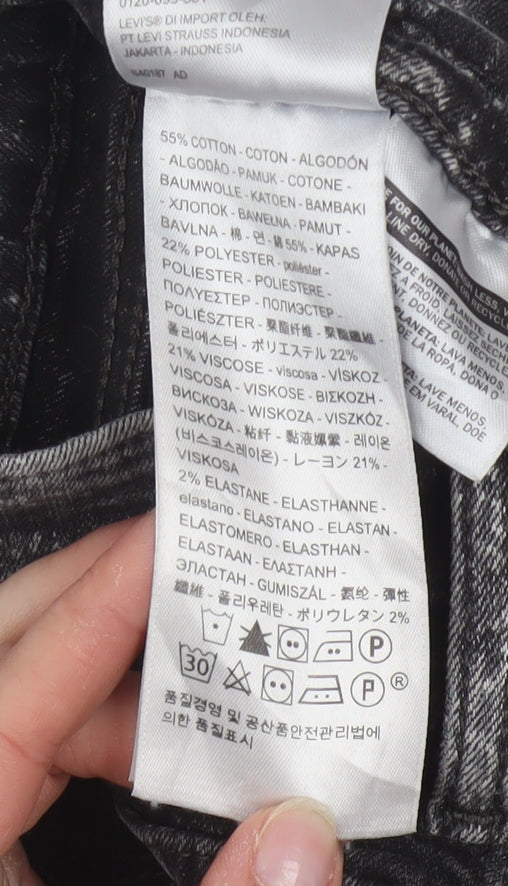 Levi's Women Black 711 Skinny Jeans Size 27 Slim Fit