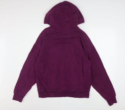 Tommy Jeans Women's Purple Cotton Pullover Hoodie Size S