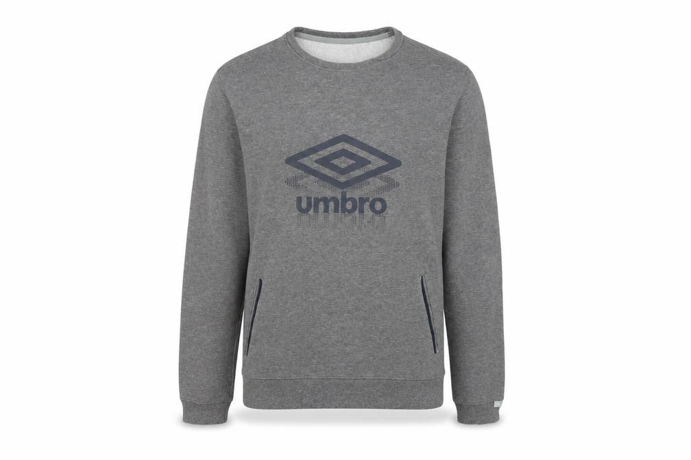 Umbro Men's Grey Crew Neck Pullover Sweatshirt Size S