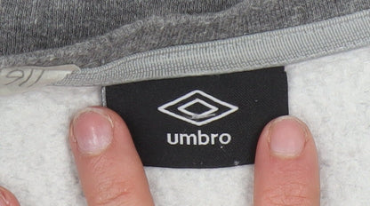 Umbro Men's Grey Crew Neck Pullover Sweatshirt Size S