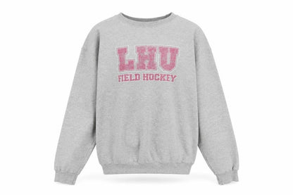 Hanes Men's Grey LHU Field Hockey Graphic Sweatshirt Size S