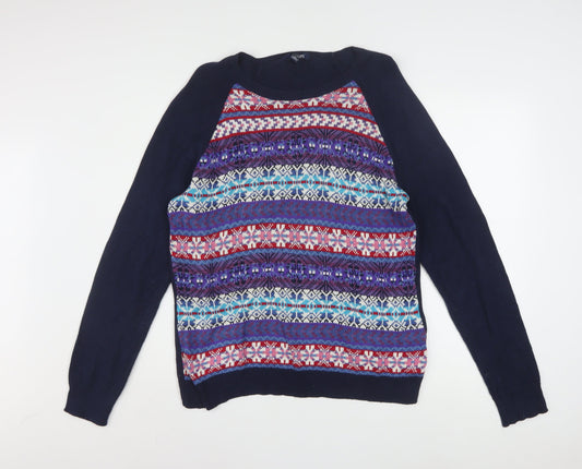 Chaps Men's Multicoloured Fair Isle Knit Jumper XL