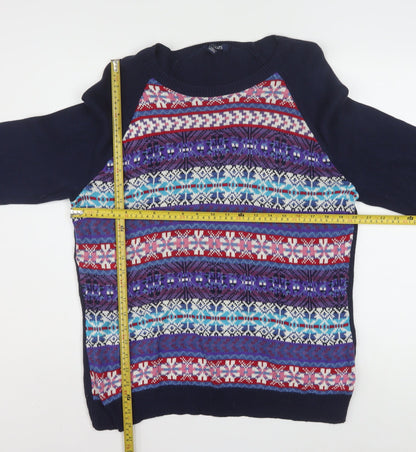 Chaps Men's Multicoloured Fair Isle Knit Jumper XL