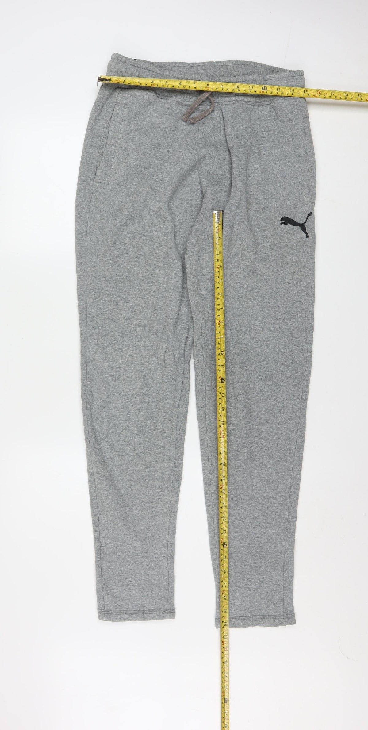 Puma Men's Grey Small Jogger Sweatpants Cotton Blend