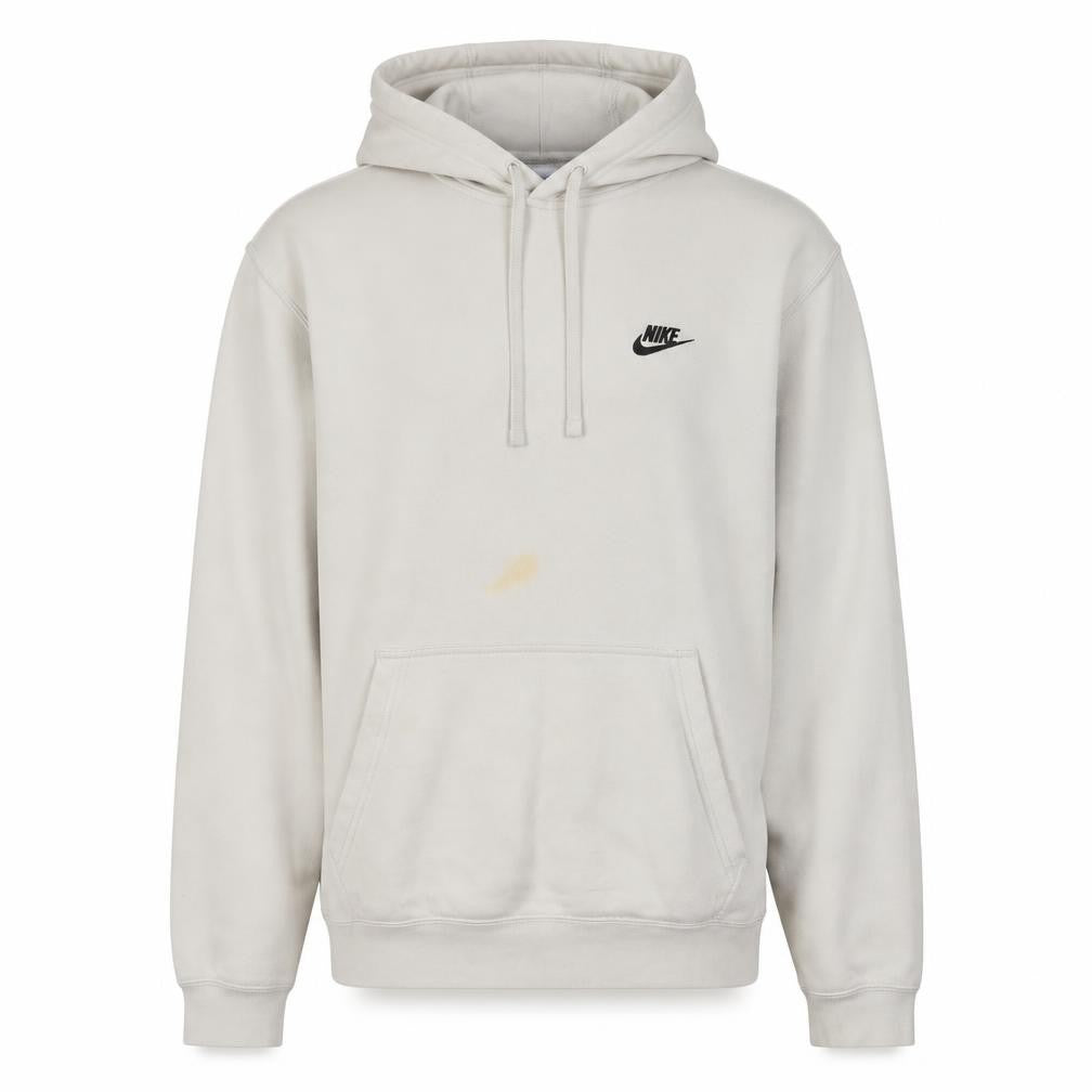 Nike Men’s Beige XL Pullover Fleece Hoodie with Logo
