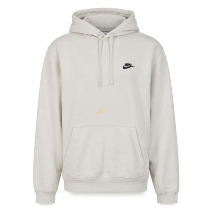 Nike Men’s Beige XL Pullover Fleece Hoodie with Logo