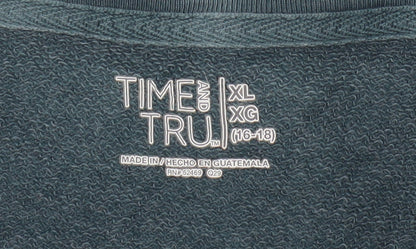 Time and Tru Men’s Blue XL Pullover Sweatshirt Cotton Blend Casual