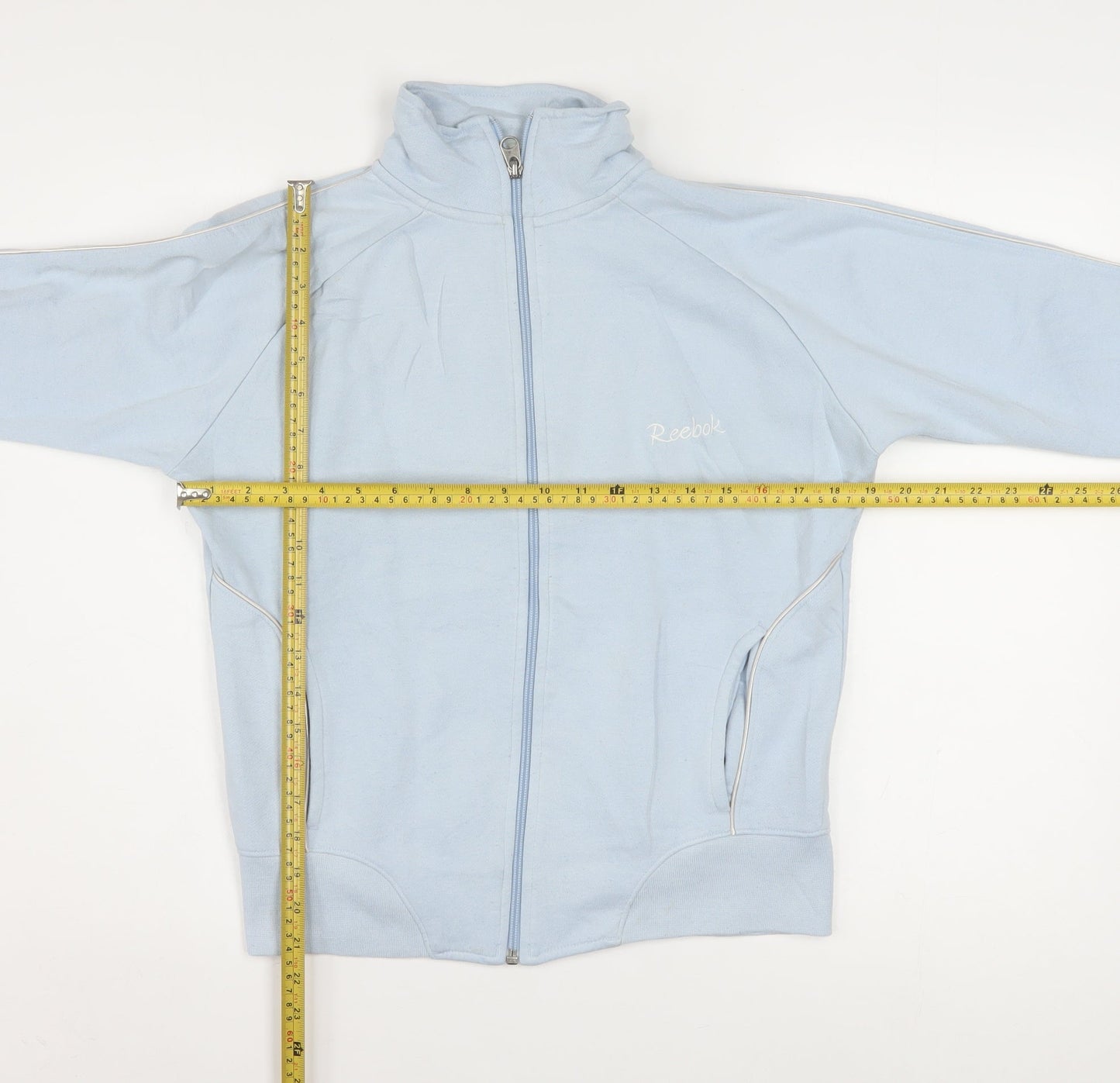 Reebok Women's Blue Size 14 Track Jacket Full Zip Sports Top