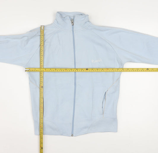 Reebok Women's Blue Size 14 Track Jacket Full Zip Sports Top