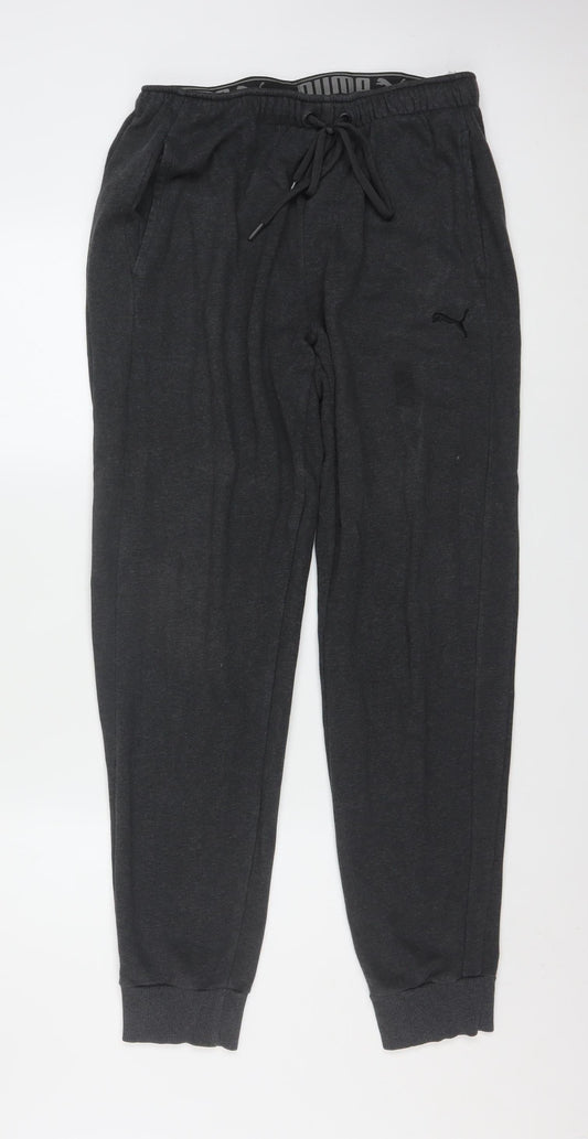 Puma Men's Black Jogger Trousers L Regular Fit